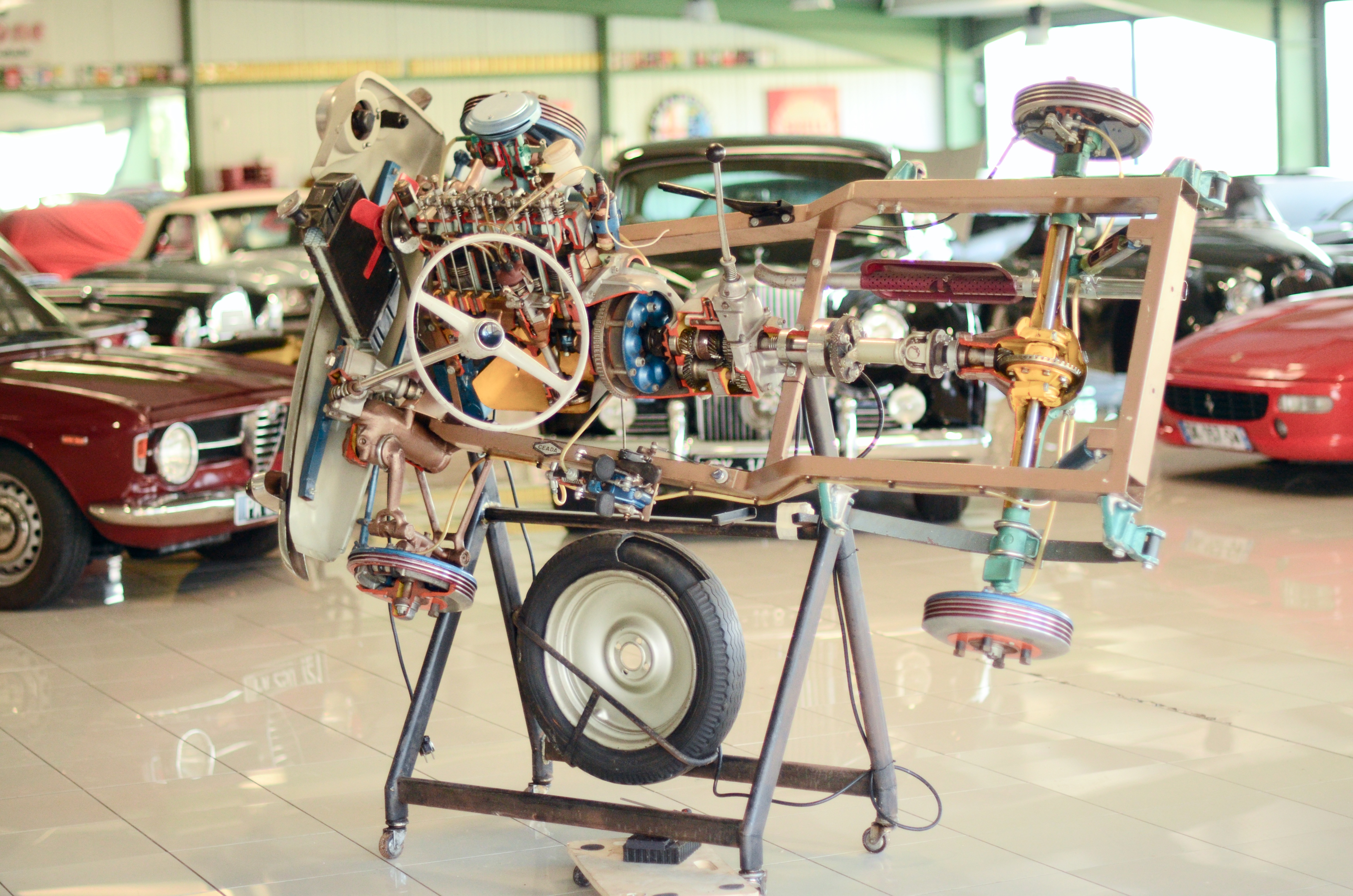 Rarissime Maquette animée d'auto Fiat Années 50